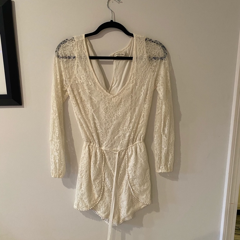 White Lace Romper